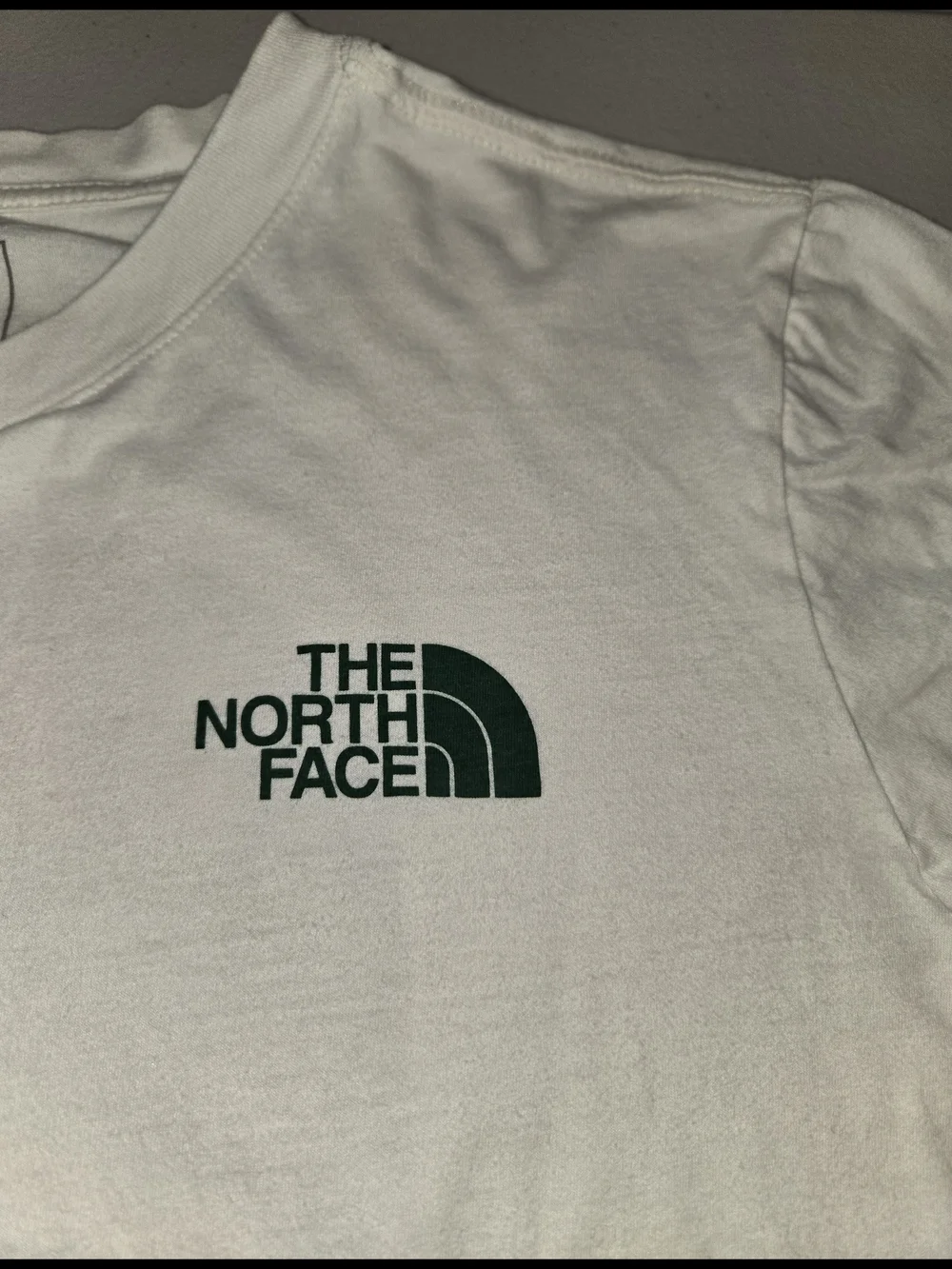 The North Face Men's Cream Long-Sleeve Graphic Sweatshirt